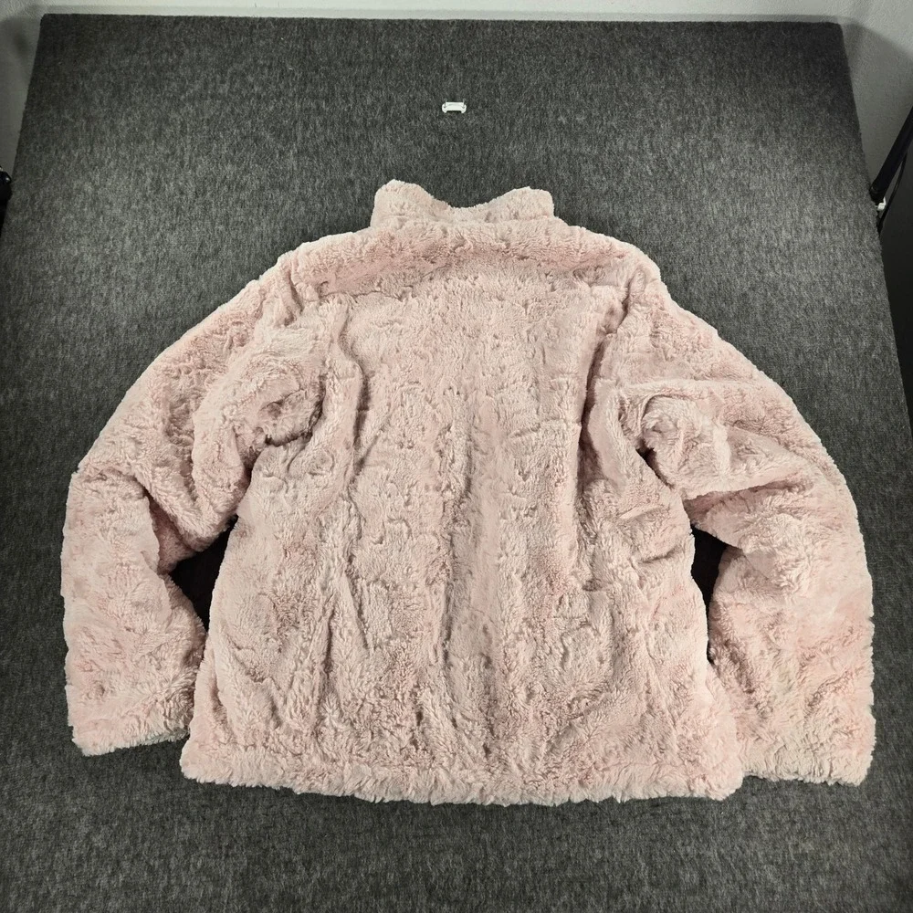 The North Face‎ Girls Reversible Mossbud Swirl Jacket L 14/16 Pink Gray Digital